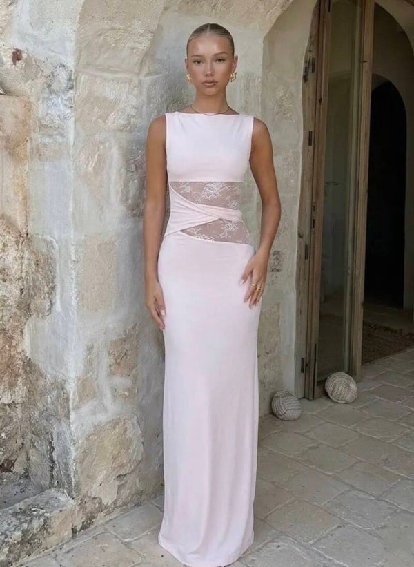 Marianne lace dress pink