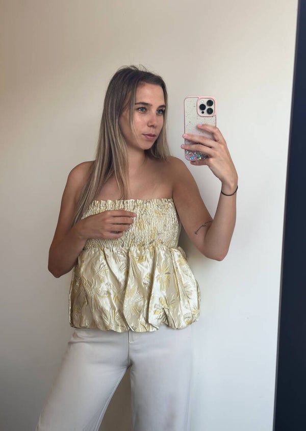 Floral Fiona Top Yellow
