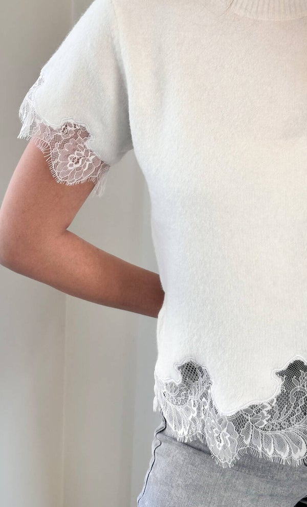 Chloé lace shirt white