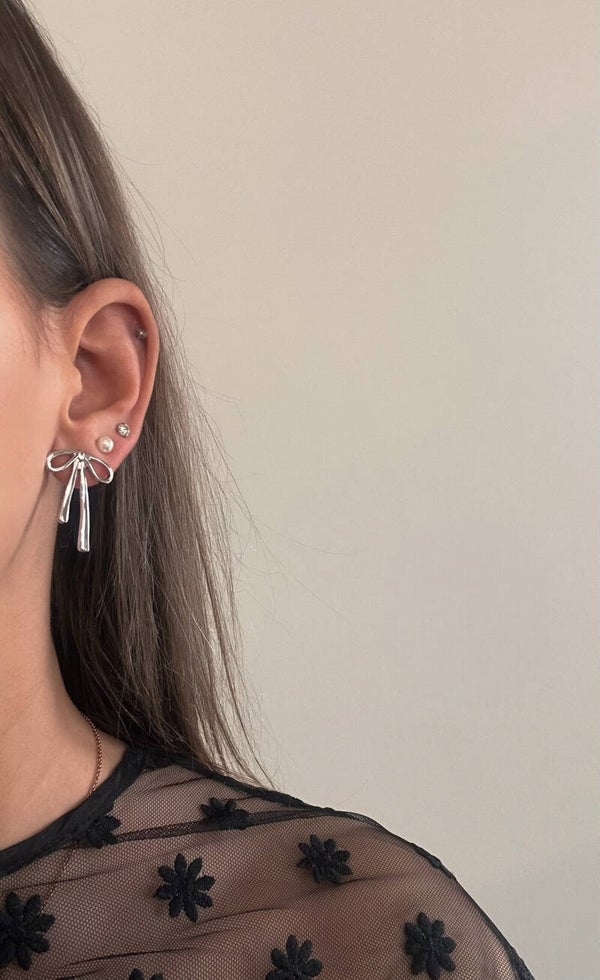 Stainless Steel Bowie Earrings