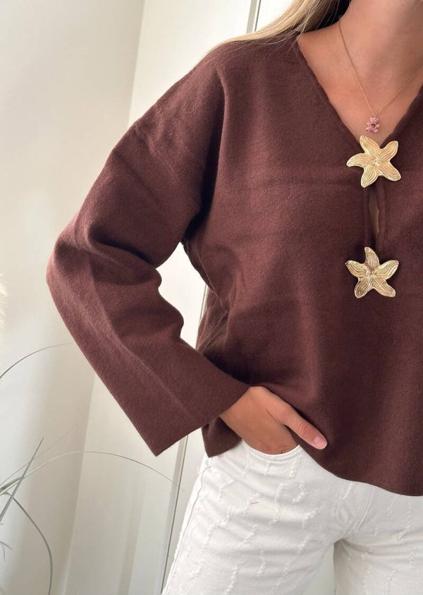 Noë Sweater Choco Brown