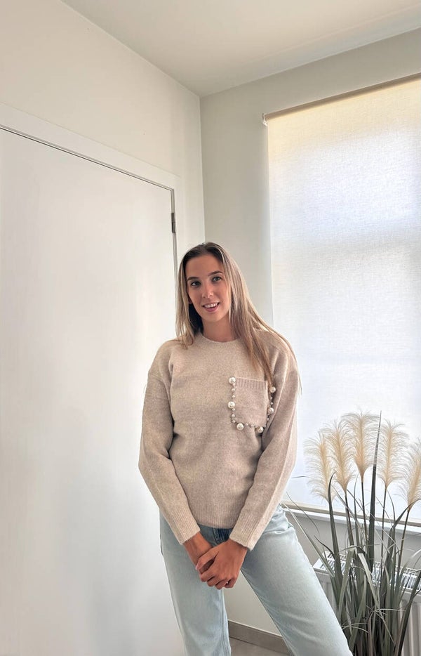 Beige Pearl Sweater
