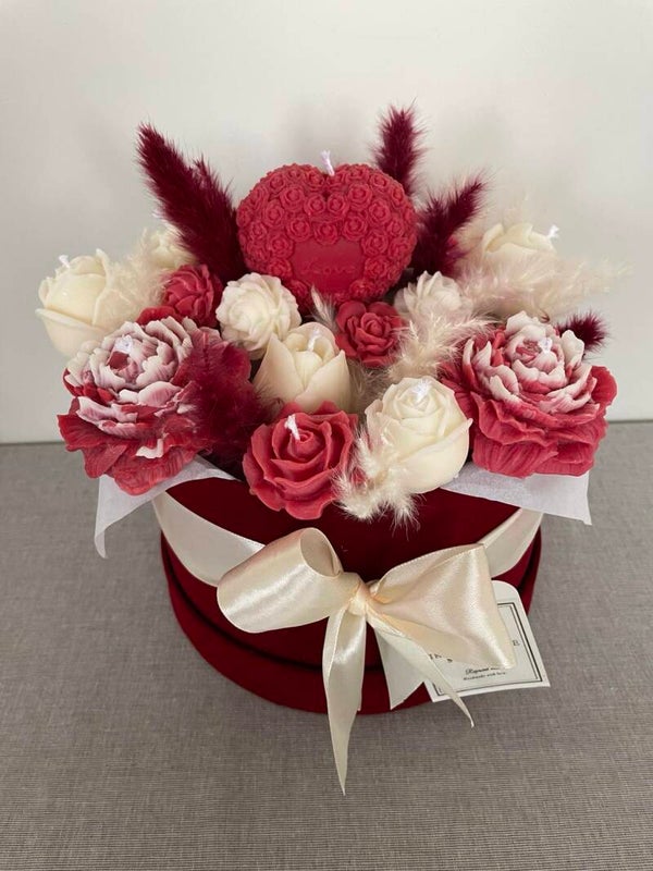 Boeket Large - Rood/bordeaux