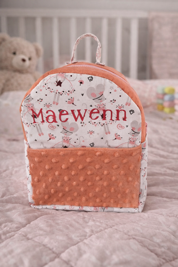 sac a dos enfant avec prenom broder