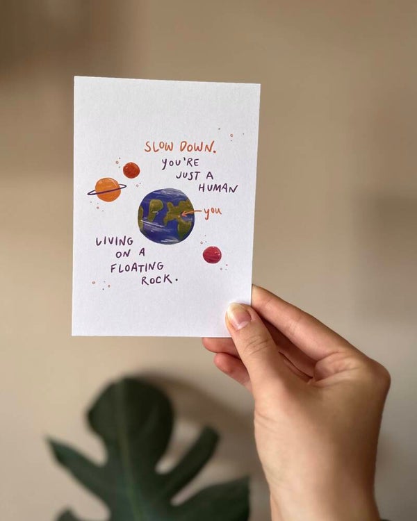 Postkarte - "Floating Rock"