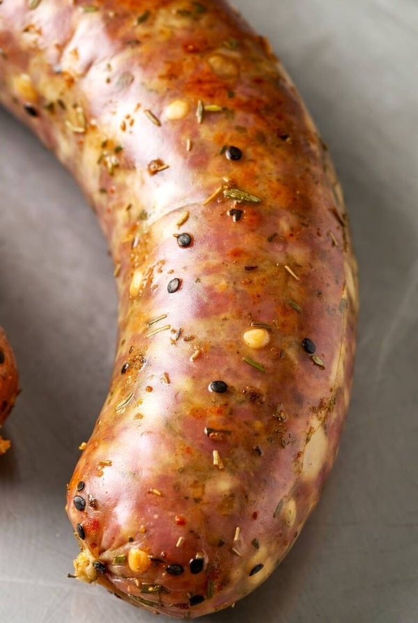 Smoked chicken sausage.