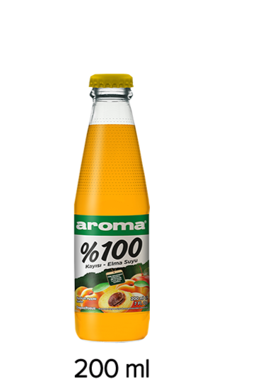 100% abricot apple - Glas 200 ml