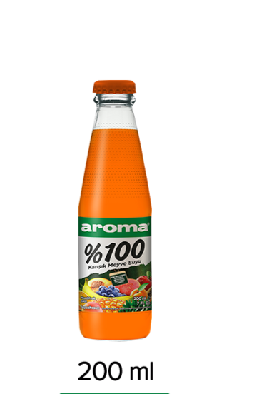 100% Gemengde fruiten 200ml - glas