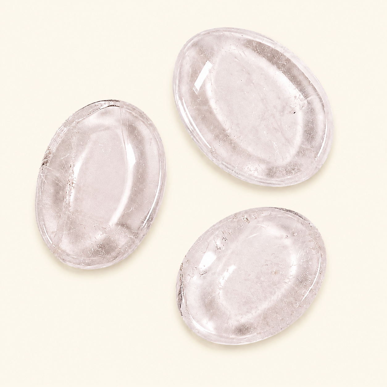 Bergkristal Worry Stone