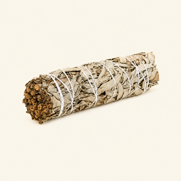 Witte salie smudge 'S'