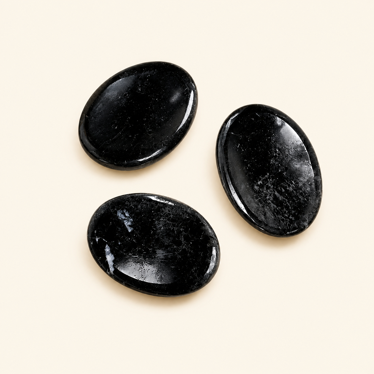 Zwarte toermalijn Worry Stone