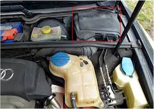 audi a4 ecu locatie