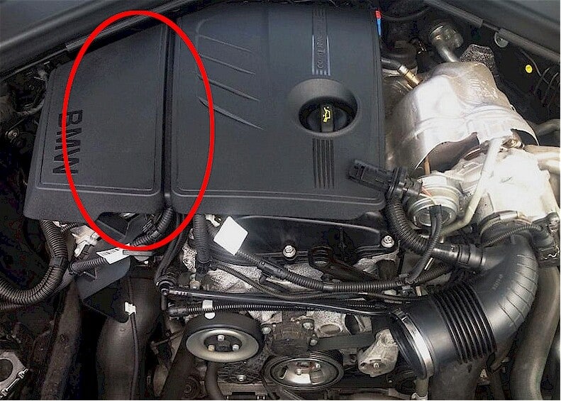 BMW 116i ecu locatie
