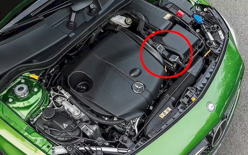mercedes w176 ecu locatie
