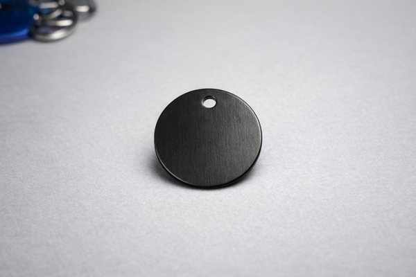 Médaille ronde noir
