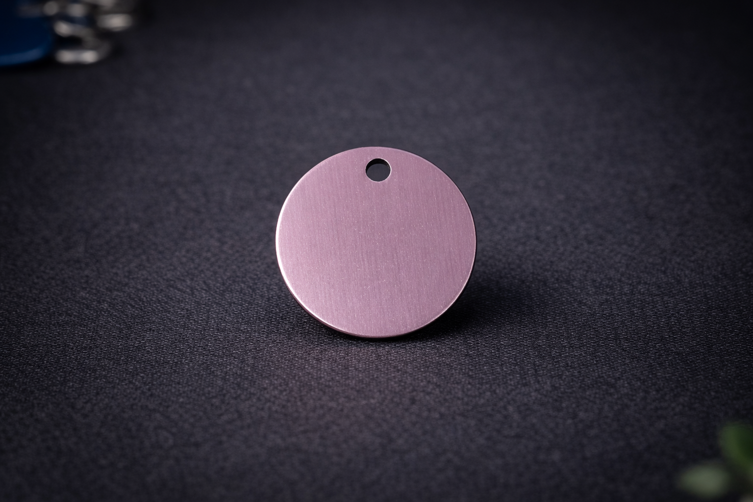 Médaille ronde rose