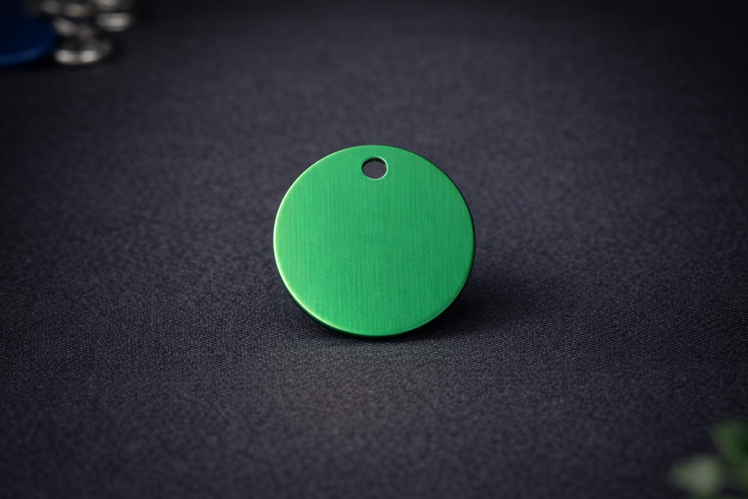 Médaille ronde verte