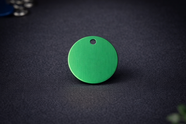 Médaille ronde verte