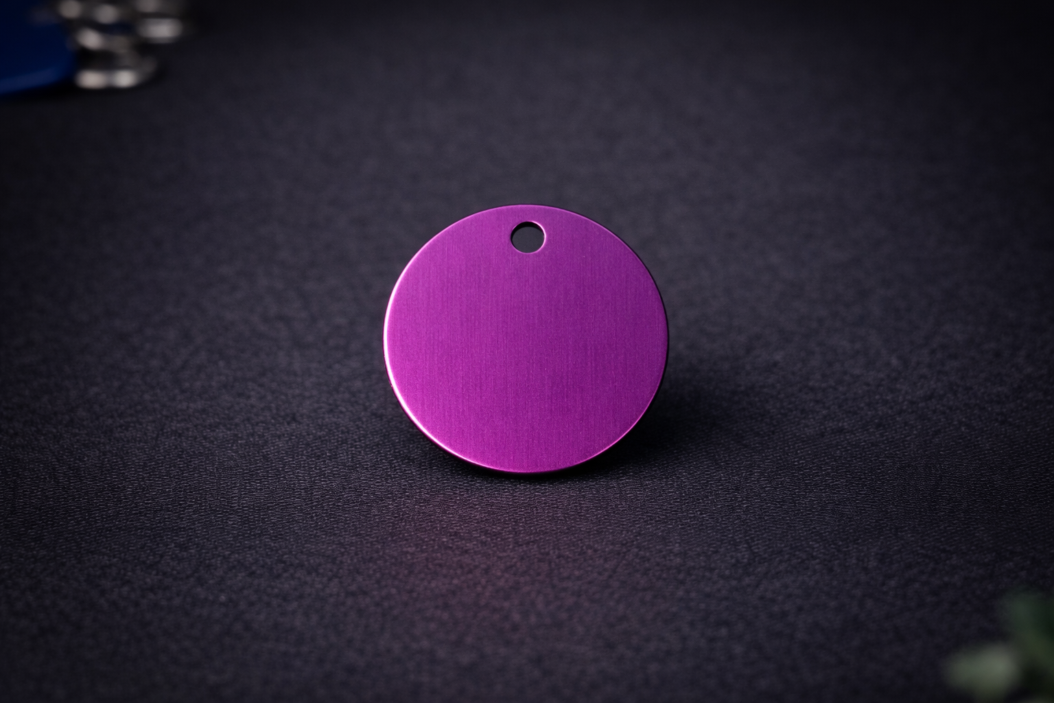Médaille ronde violette