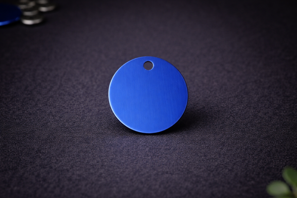 Médaille ronde bleu