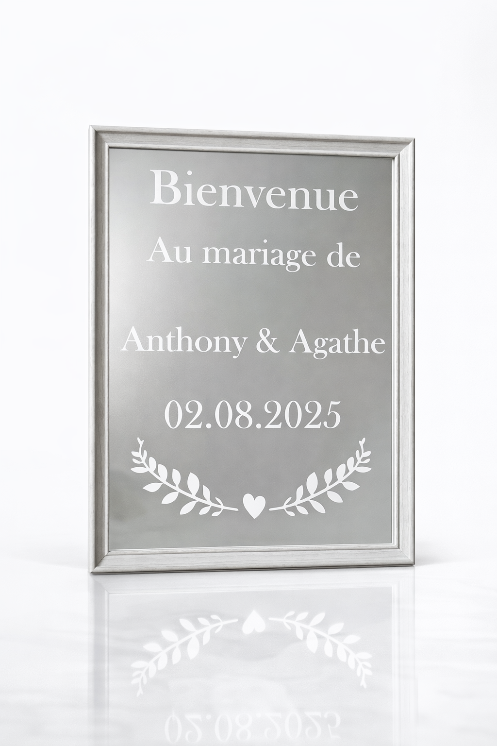 Miroir personnaliser mariage 30x40