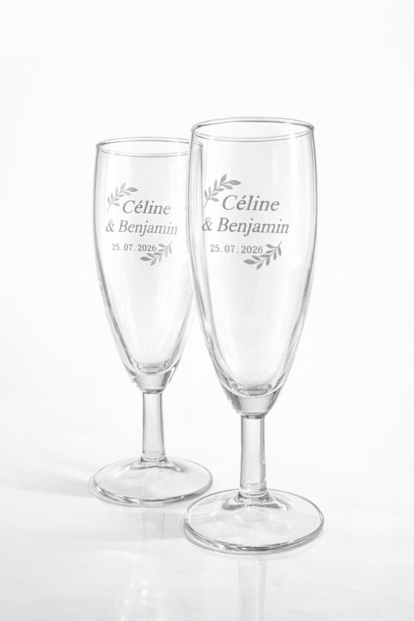 Lot de 2 Coupes de champagne Personnaliser