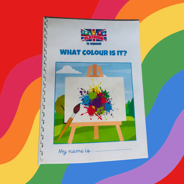 Livret "What colour is it?" avec son lien vidéo.