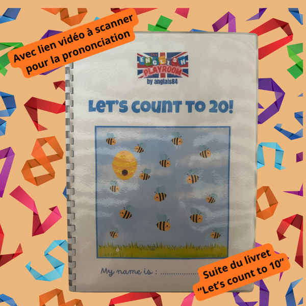Livret "Let's count to 20!"  et son lien vidéo