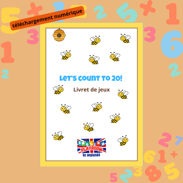 Le livret de jeux "Let's count to 20!" (téléchargement numérique")