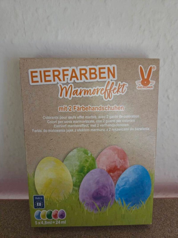 Eierfarben Marmoreffekt
