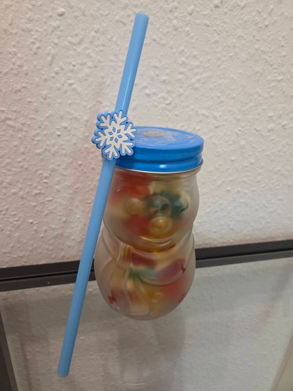 Schneemann Glas