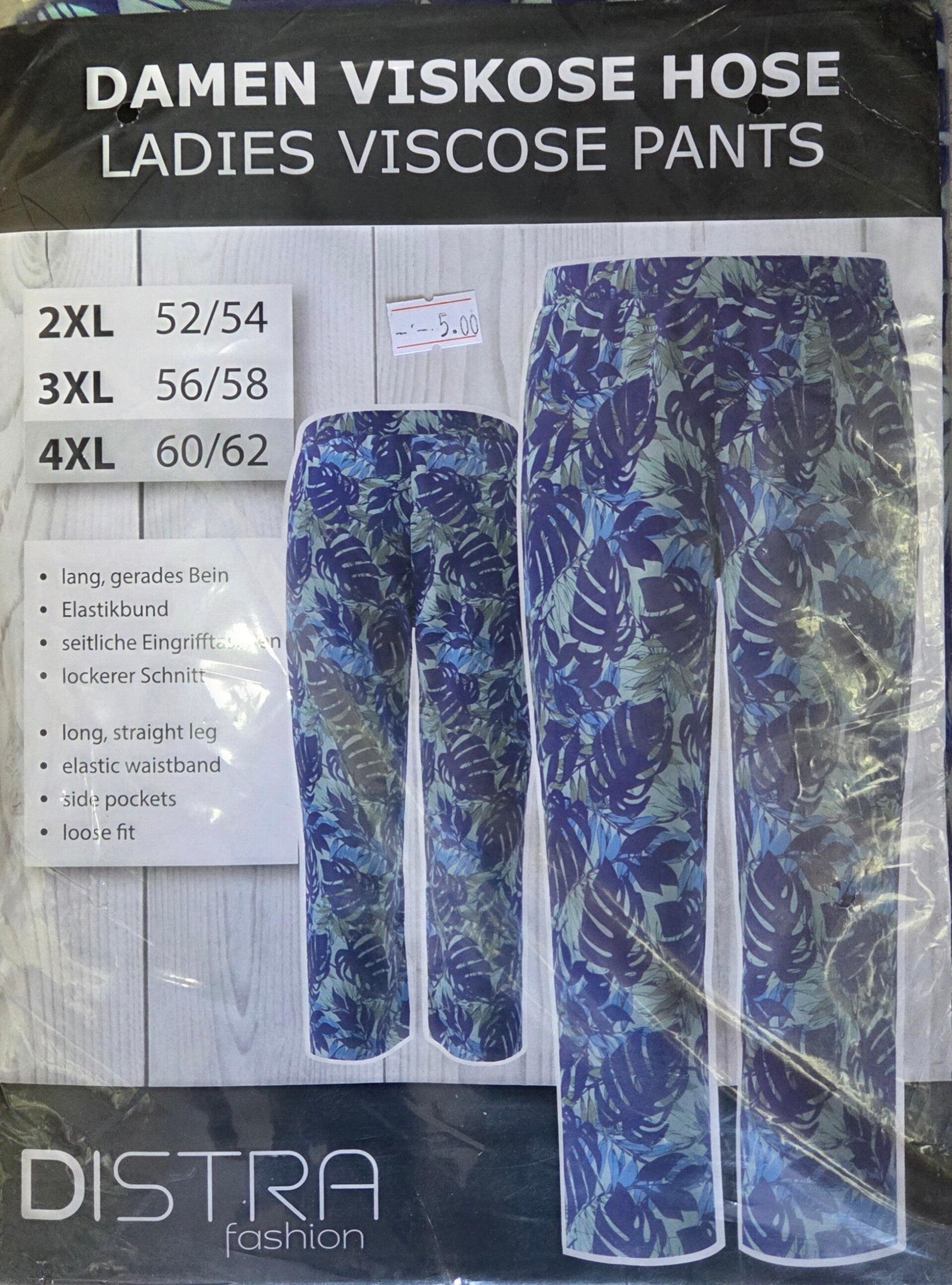 Damen Viskose Hose Muster