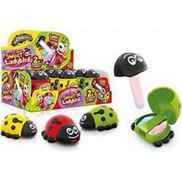 Johny Bee Sweet Ladybird Lolly mit 2 Dips