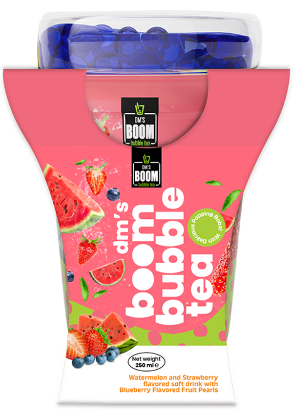 Wassermelone & Erdbeer Bubble Tea