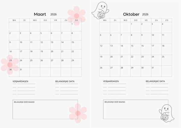 Thematisch maandoverzicht