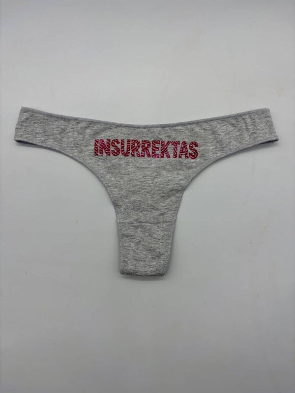 Tanga Gris/rosa
