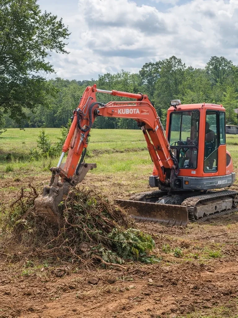 Grading and site preparation services for residential and commercial projects in Mississippi