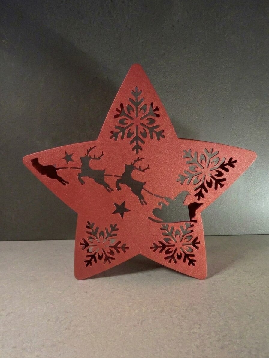 Stella di Natale porta candela