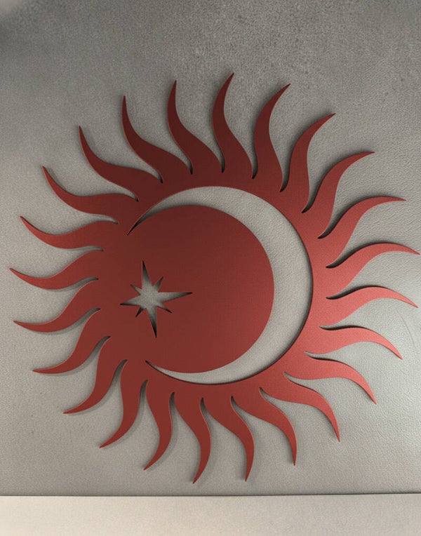 Quadretto con Sole e Luna