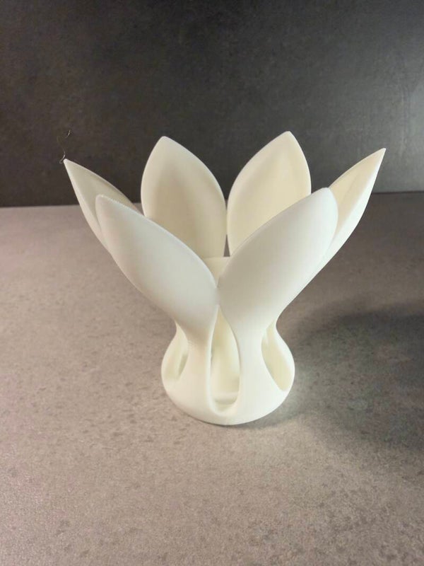 Porta candela a fiore