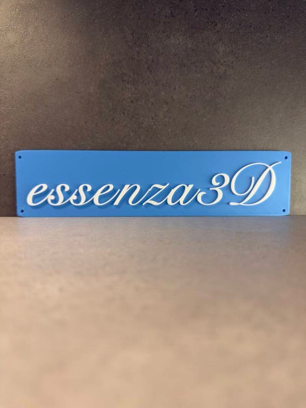 Targhetta con nome personalizzabile