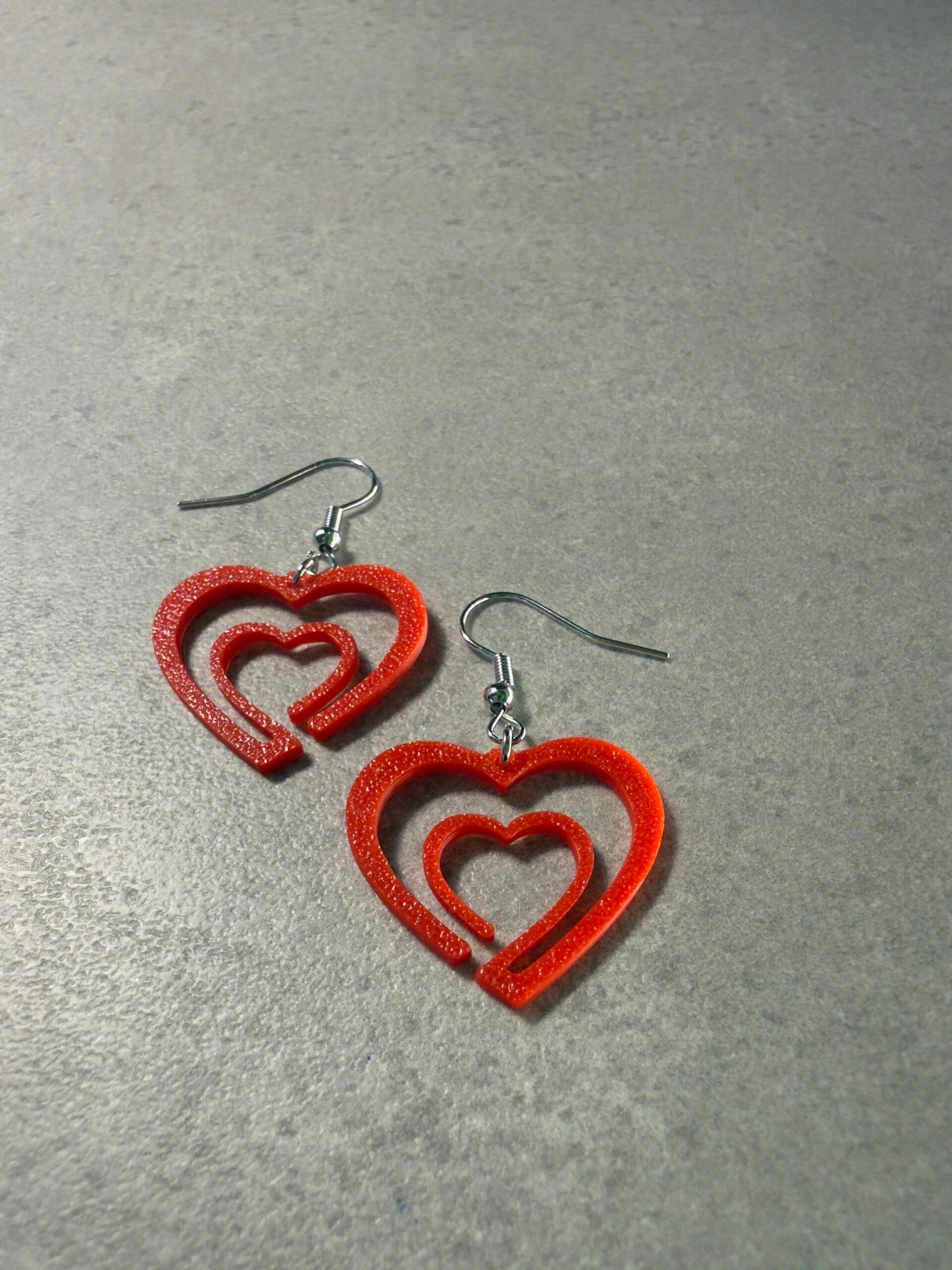 Orecchini a doppio cuore