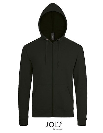 Zipped Hoodie Jacket SOL'S Unisex Geborduurd Achterkant