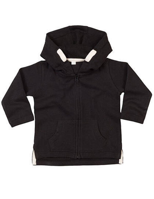 Baby Zipped Hoodie Babybugz Bedrukt Achterkant
