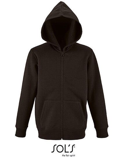 Zipped Hoodie Jacket SOL'S Kind Geborduurd Achterkant