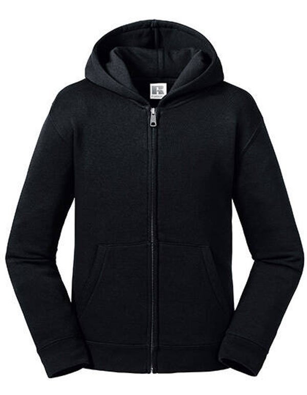 Zipped Hoodie Jacket Russell Kind Geborduurd Achterkant