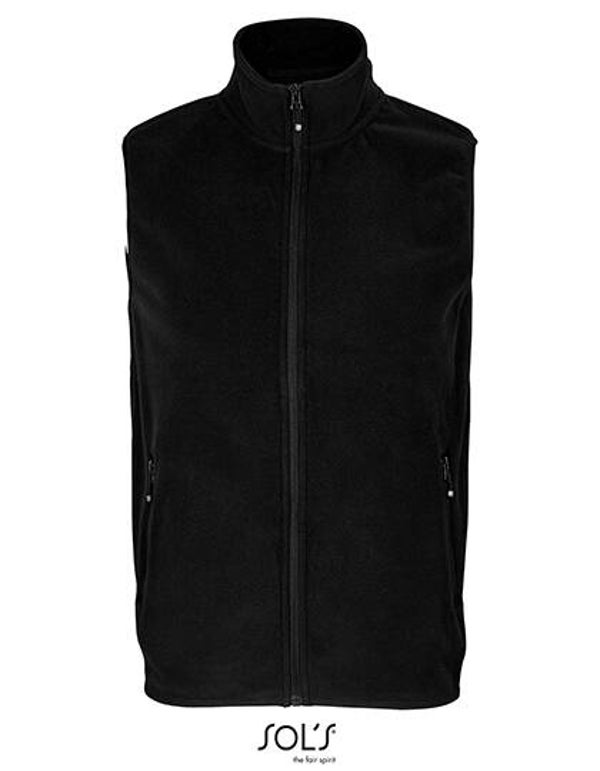 Zipped Fleece Bodywarmer SOL'S Unisex Geborduurd Achterkant