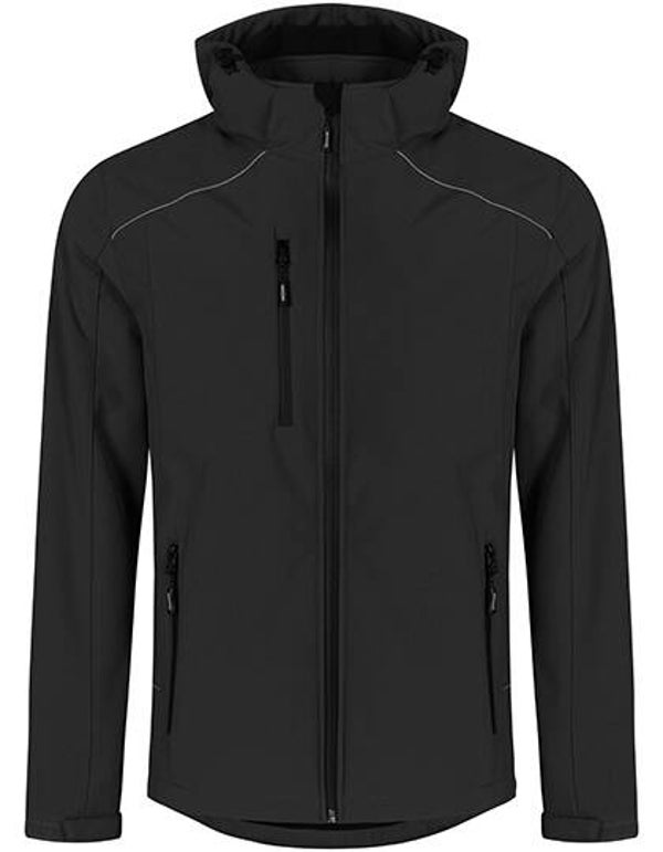 Warm Softshell Jacket Promodoro Man Geborduurd Achterkant
