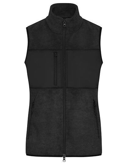 Fleece Vest Daiber Vrouw Geborduurd Achterkant