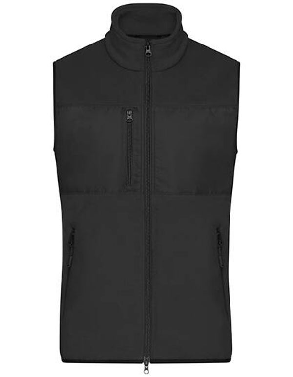 Fleece Vest Daiber Man Geborduurd Achterkant